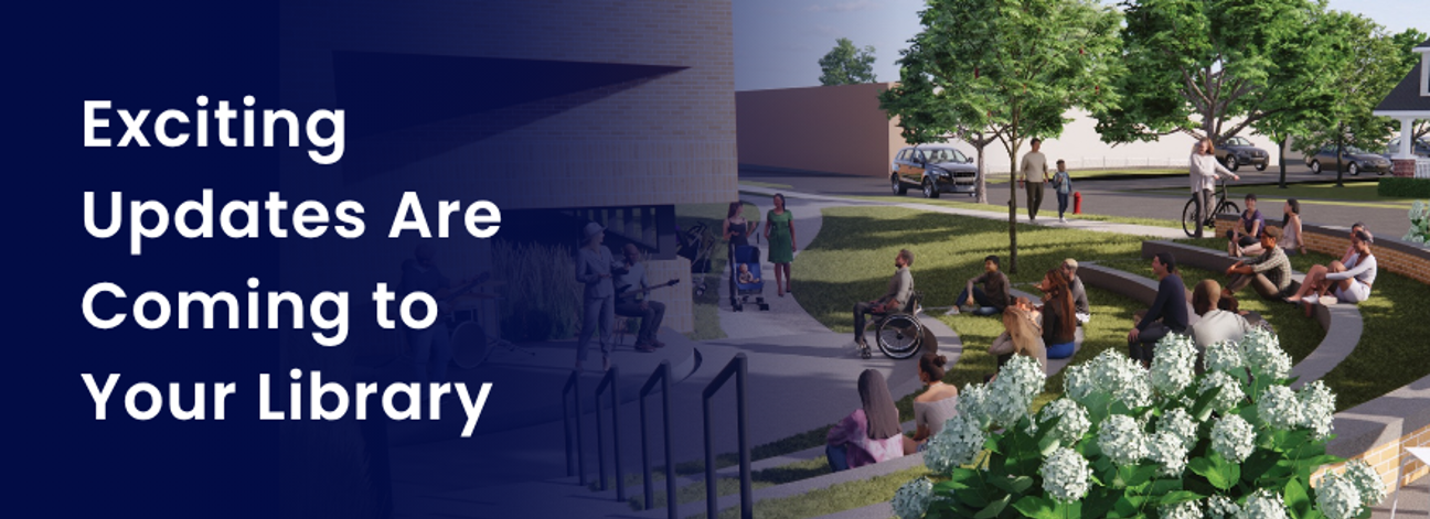 Exciting Updates Are Coming to Your Library. Rendering of the Downtown Farmington outdoor amphitheater.