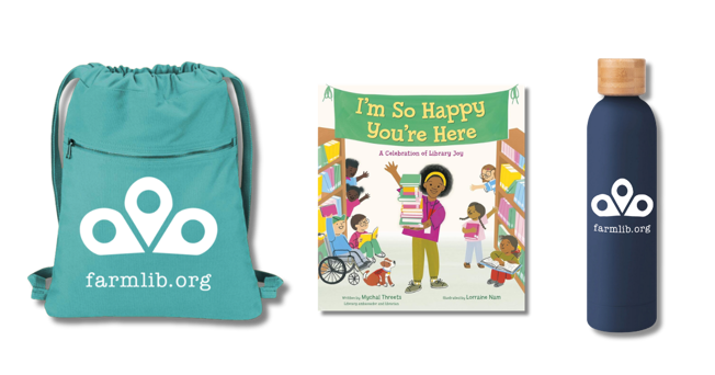 National Library Week raffle prizes.