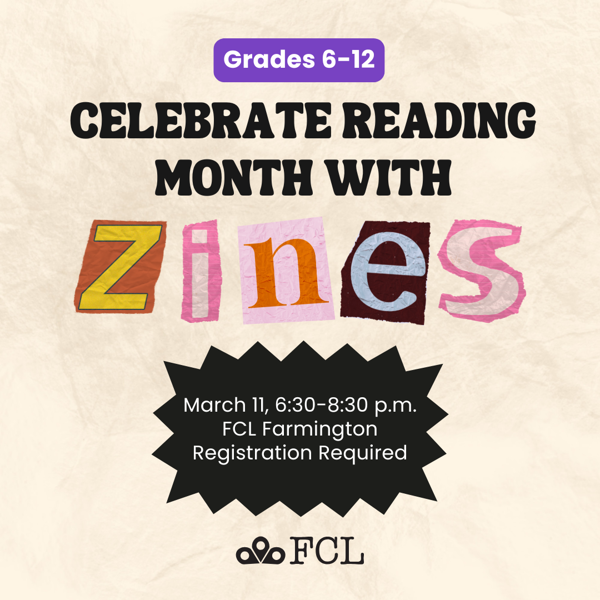 Zine Making for Teens (Grades 6-12)