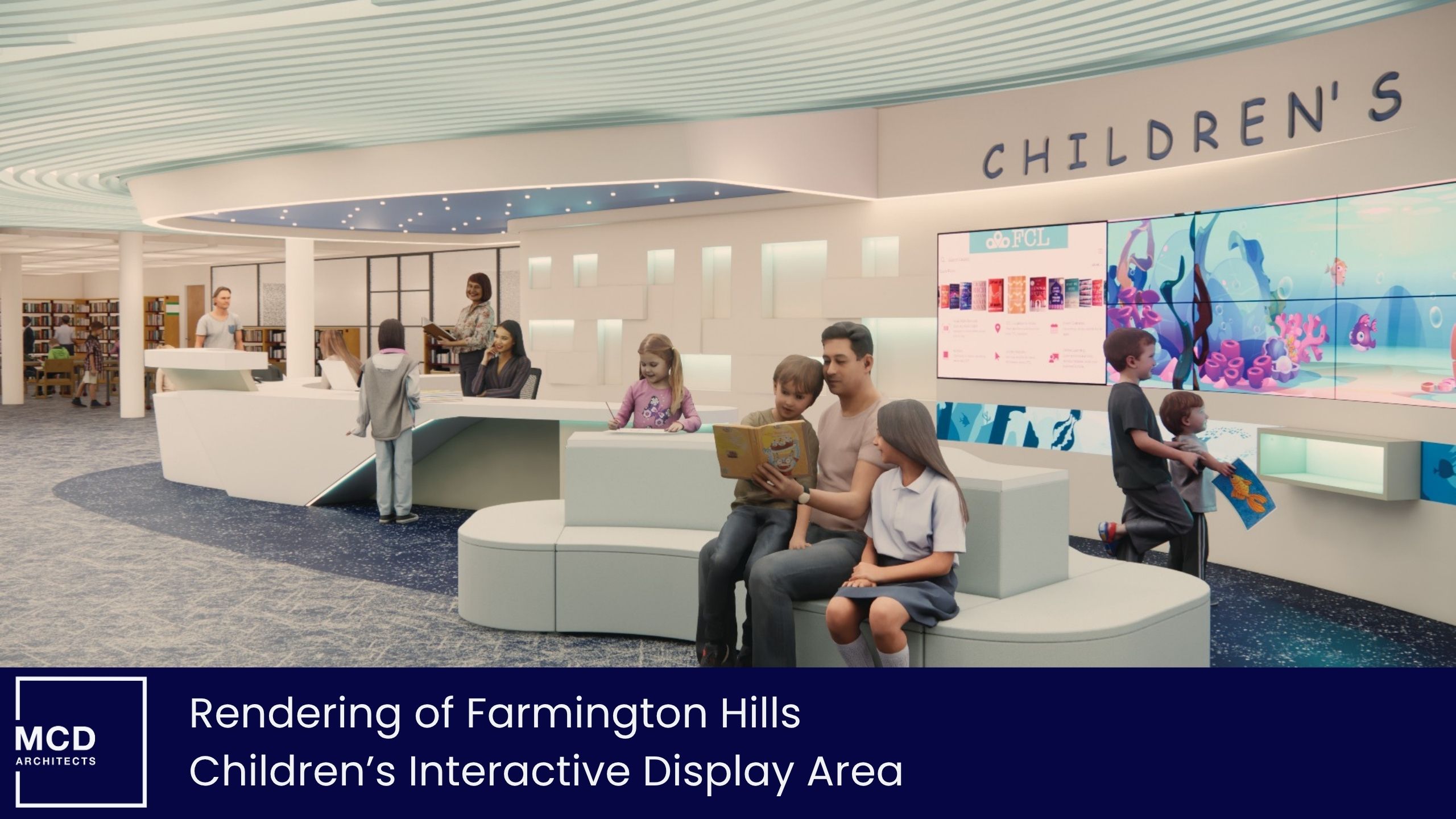 Farmington Hills Children's Information Desk Rendering